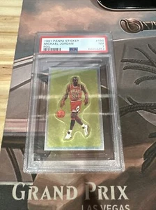1991 Panini Sticker #190 MICHAEL JORDAN FOIL PSA 7 Chicago Bulls / HOF - Picture 1 of 3