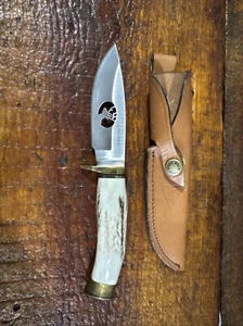 Rare Buck Knives Custom model 192 Vanguard Stag Handle Running Deer. 393/1000 - Picture 1 of 17