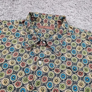 Tori Richard Shirt Mens XL Green Floral Cotton Lawn Short Sleeve Made in USA - Picture 1 of 8