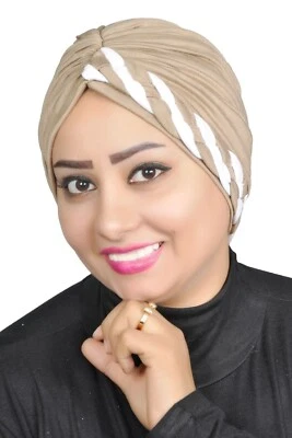  Turban,Full Turban,Headband, Hat,Stretch Fashion ,Head Wrap Hair Loss Hat hijab - Image 1 of 4