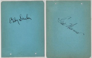 Autógrafos consecutivos de EDDY DUCHIN & TED WEEMS - Imagen 1 de 3