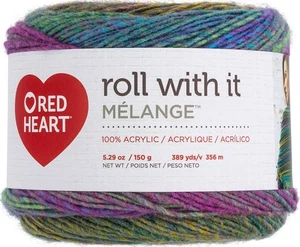 Red Heart Roll With It Melange Yarn-Cat Walk - 3 Pack - Picture 1 of 1