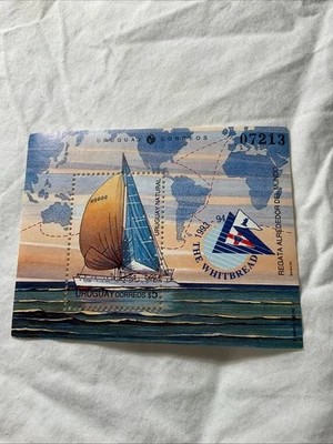 URUGUAY-(1993)-Scott #1506-WHITBREAD TRANS-GLOBAL YACHT RACE,S.SHEET-MNH#13 - Image 1 of 2