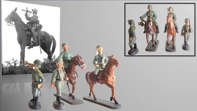 Soldados de 10 cm de caballería e infantería alemana de finales de la Primera Guerra Mundial Foto 1 de 4