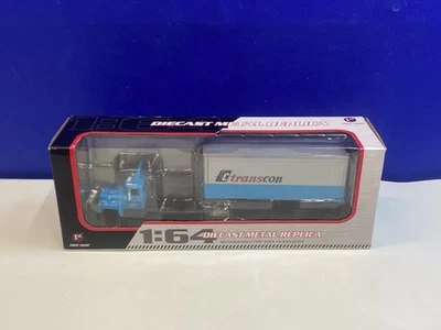 FIRST GEAR 1/64 MACK R MODEL DAY CAB W/ SINGLE PUP TRAILER TC TRANSCON 60-0341 - Image 1 of 4