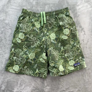 Patagonia shorts Boys medium Baggies Swim Shorts lined Trunks floral Youth kids - Picture 1 of 11