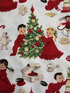 Michael Miller Christmas Morning Children Fabric OOP 1.5 YARDS Pattern C866 - Picture 1 of 2