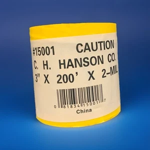 Caution Marking Tape 3" x 200’ 2 Mil #15001 C.H. Hanson - Picture 1 of 1