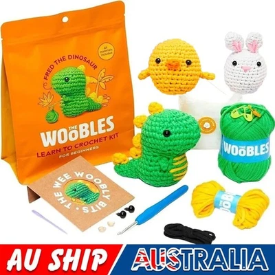 The Woobles Beginners Crochet Kit with Easy Peasy Yarn As Seen on Shark Tank AU - image 1 of 4
