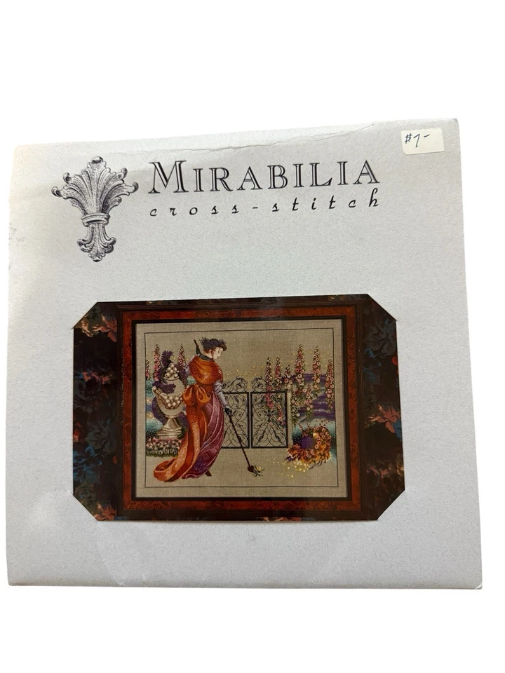 RARE OOP Mirabilia Nora Corbett "My Lady's Garden" MD-9 Cross Stitch Chart - Image 1 of 2