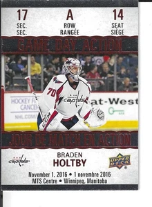 2017-18 UPPER DECK TIM HORTON'S #GDA-14 BRADEN HOLTBY - Picture 1 of 2