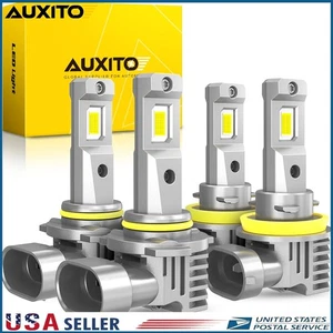 9005+H11 LED Headlight Combo Pack High Low Beam Bulbs Super Bright White CANBUS - Picture 1 of 15