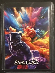 Custom Art Card - Black Panther - 1/1 - Picture 1 of 2