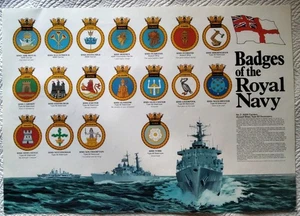 BADGES of the ROYAL NAVY ~No. 3~ASW CARRIERS, ASSAULT SHIPS, TYPE 42 DESTROYERS - Picture 1 of 11