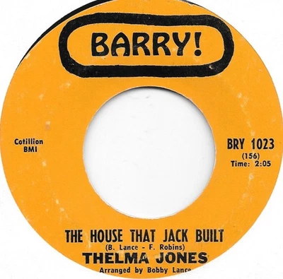 THELMA JONES The House That Jack Built on Barry northern soul 45 HEAR Foto 1 de 2