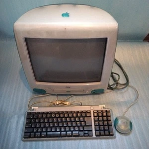 Apple iMac G3 M4984 w/Box 64MB RAM Boots OK HDD Wiped Bonus Item JAPAN JP - Afbeelding 1 van 10