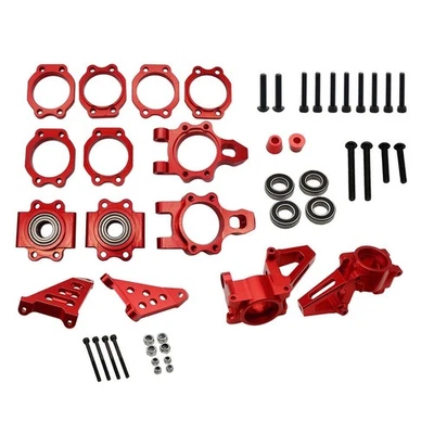 Metall Vorder- & Hinterradnabe Träger Grün Set für 1/5 HPI BAJA 5B 5T 5SC SS - Bild 1 von 4