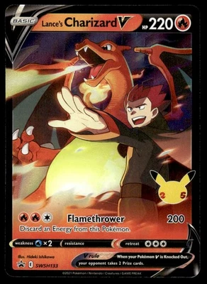 Pokemon TCG SWSH: Sword & Shield Promo Cards #SWSH133 Lance's Charizard V NM - Image 1 of 2