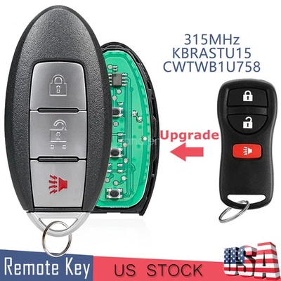 For 2002 2003 2004 Nissan Pathfinder Frontier Keyless Remote Key Fob 3B Upgrade - Image 1 of 4