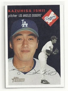 Kazuhisa Ishii 2003 Topps Heritage BLACK Background Variation SP Card #50 - Picture 1 of 1