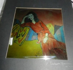 Carta firmada por el artista George A. Rizzo más 9 transparencias de color de su arte - Imagen 1 de 12