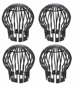 4 Stk. Dachrinnen Gitter Fallrohrschutz Laubfang Dachrinnenschutz - Bild 1 von 4