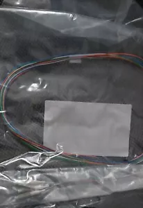 6 Optic Fiber Pigtail, Color-Coded, MMF OM3, LC/UPC, 900um, 1 Meter, Unjacketed - Picture 1 of 3
