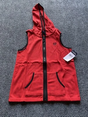 Chaleco Chaps Niñas Ligero Polar Rojo Con Capucha Talla Grande 12-14 Nuevo con Etiquetas Foto 1 de 4
