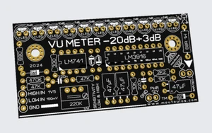 Audio VU Meterleiste 10 LEDs - 20 dB + 3 dB (LM3916) PCB Moutoulos™ - Bild 1 von 5