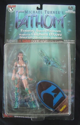 Figura de acción Fathom/Aspen Matthews 1999 firmada por Michael Turner Foto 1 de 3