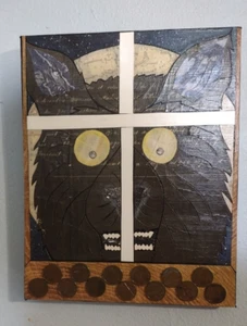 rougarou original collage art 8in x 10in - Picture 1 of 4