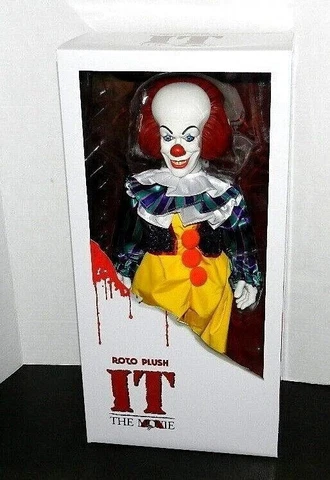 PENNYWISE IT GIANT 18" FIGURE DESIGNER SERIES ROTO PLUSH PIECE NEW SEALED MEZCO Cover