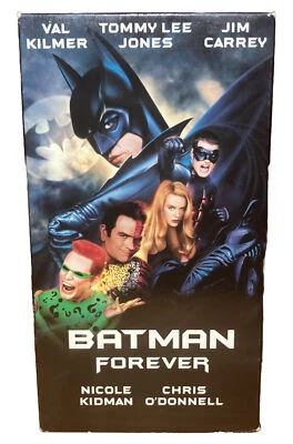 Batman Forever (VHS-1995) Val Kilmer, Jim Carrey -Superhero, Action STORE BOUGHT - Image 1 of 4