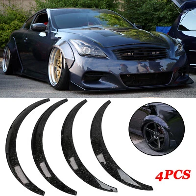 4PCS Fender Flares Forged Pattern Wide Body Kit For Infiniti G37 G35 Sedan Coupe - Image 1 of 4