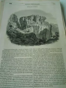 Défilé de la Coruna Espagne 1847 Gravure Print Article - Picture 1 of 1