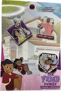 Funko Pop! Paquete de 4 prendedores esmaltados Disney The Proud Family más fuertes y orgullosos - Imagen 1 de 2