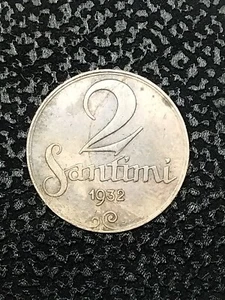 LATVIA 1932 2 SANTIMI, PATINA - Picture 1 of 11