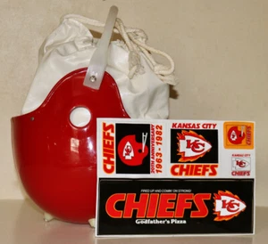 Kansas City Chiefs Vintage 1982 Sticker mit rotem Helm Geldbörse Handtasche - Bild 1 von 11