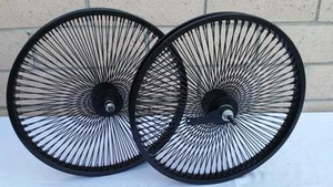 20 Zoll Lowrider Fahrrad Dayton SCHWARZ Räder 144 Speichen vorne & hinten Set 20x2.125 - Bild 1 von 4
