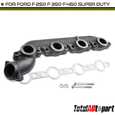 Exhaust Manifold w/ Gasket for Ford F-250 350 450 550 Super Duty 99-03 7.3L Left - Image 1 of 4