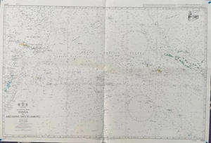 Admiralty 4606 TONGA TO ARCHIPEL DES TUAMOTU SOUTH PACIFIC OCEAN WALL Map Chart - Picture 1 of 8