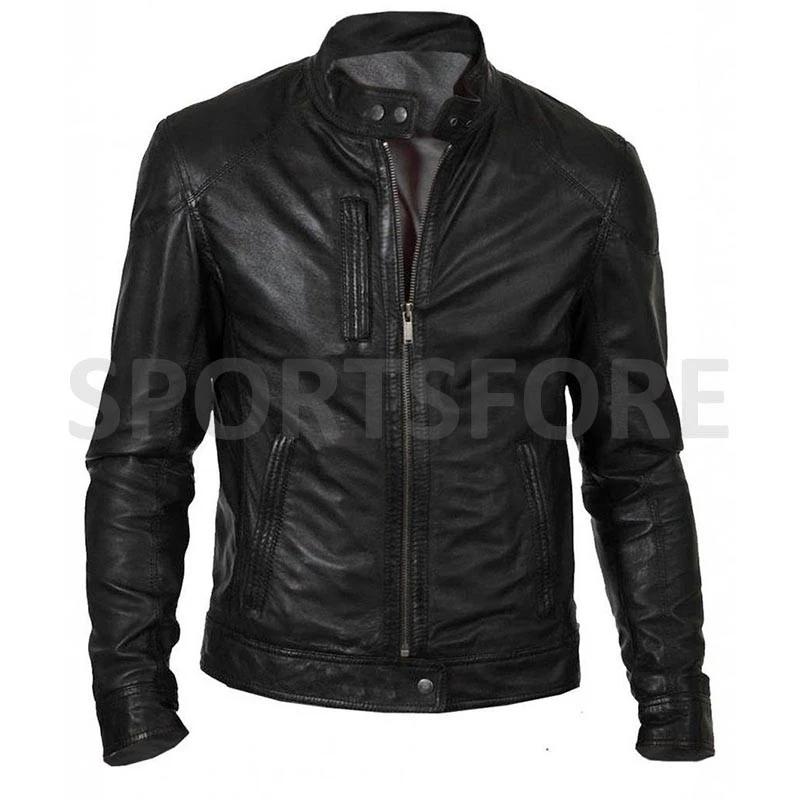 New Genuine Top Quality Waterproof Windproof Men Leather Jacket - Image 1 of 4