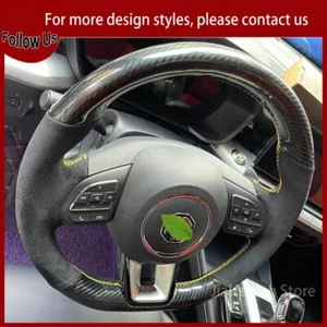 Hand Sew Soft Suede Car Steering Wheel Cover For MG MG6 MG3 HS ZS GS MG5 - Bild 1 von 6