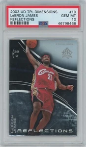 2003 UD TPL. Dimensions Lebron James Reflections #10 PSA GEM MT 10 - Picture 1 of 2