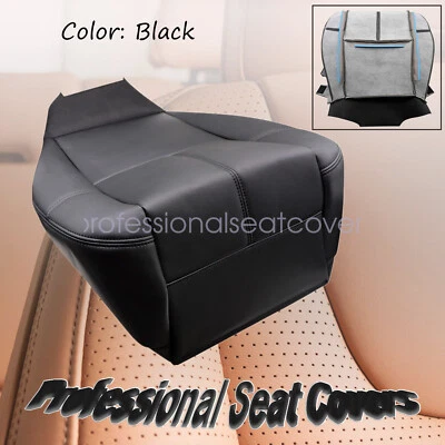 For GMC Yukon XL 1500 2500 2007 2008-2013 Driver Bottom Leather Seat Cover Black - Image 1 of 4