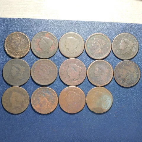 1 Dateless/Part Date Liberty Head Large Cent Historical Old Coins "As Pictured" Cover