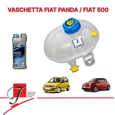 VASCHETTA ACQUA RADIATORE FIAT PANDA-500-500C 1.2 1.3 TAPPO E PARAFLU INCLUSO - Immagine 1 di 4