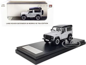 LAND ROVER DEFENDER 90 WORKS V8 70TH ED SILVER 1/64 DIECAST LCD MODELS LCD64016 - Picture 1 of 1