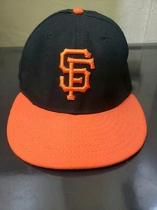 San Francisco Giants Hat Fitted Adult 7 1/4 Black MLB Baseball New Era Mens Cap - Picture 1 of 6