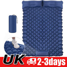 Inflatable Double Camping Mat Ultralight Air Bed Sleeping Mattress & Pillow Best